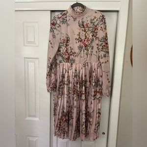 Shein mock neck floral dress